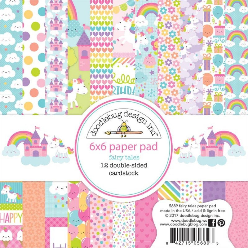 Fairy Tales | 6x6 (15x15 cm) Scrapbooking Paper Pad | Doodlebug | 5689